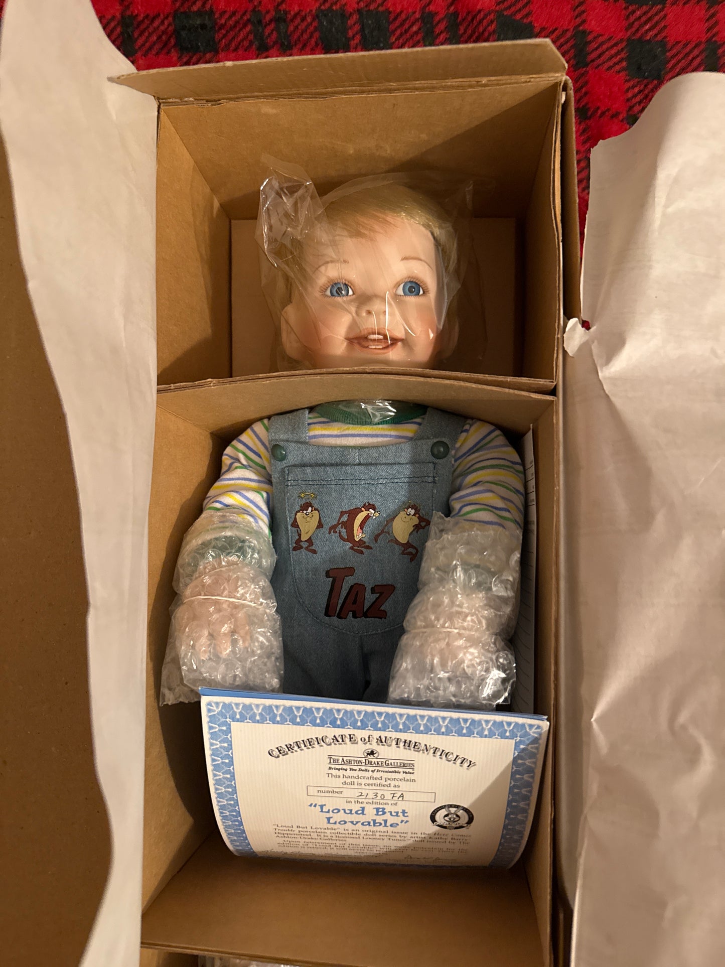 Loud But Lovable “Taz” Porcelain Doll