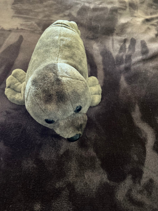 Plush Brown Seal Toy