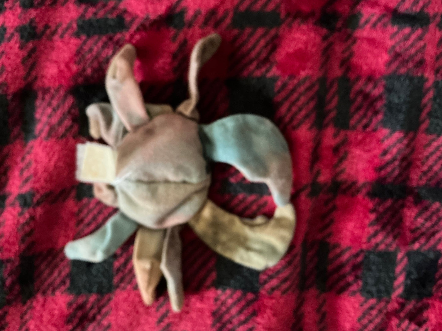 Brown and Green Crab Beanie Baby