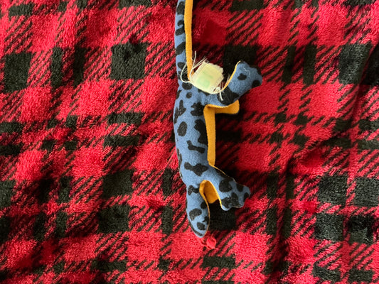 Blue and Black Lizzard Beanie Baby