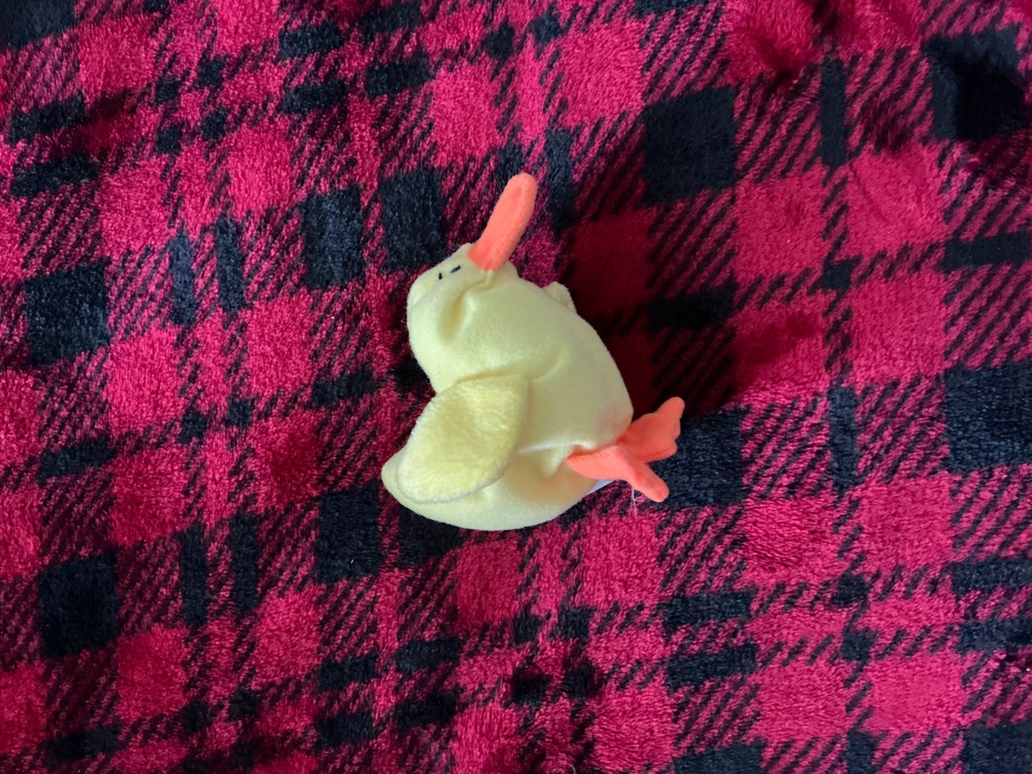 Yellow and Orange Duck Beanie Baby